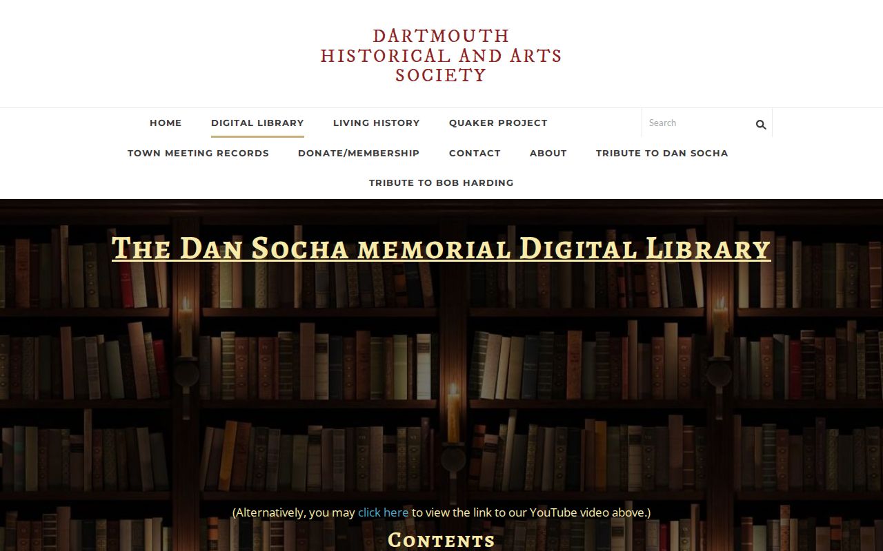 Dartmouth city directory research through the Historical and Arts Society digital library