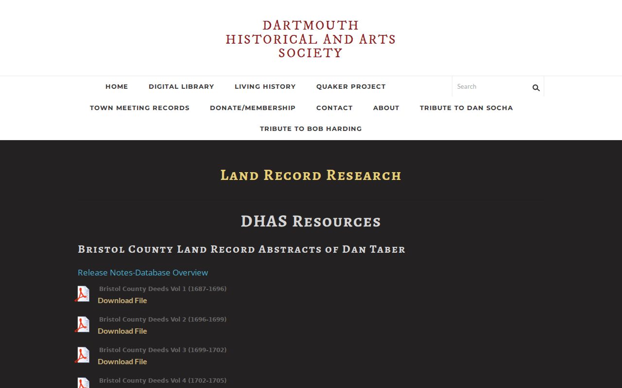 Dartmouth previous residents research through the DHAS house and land history guide